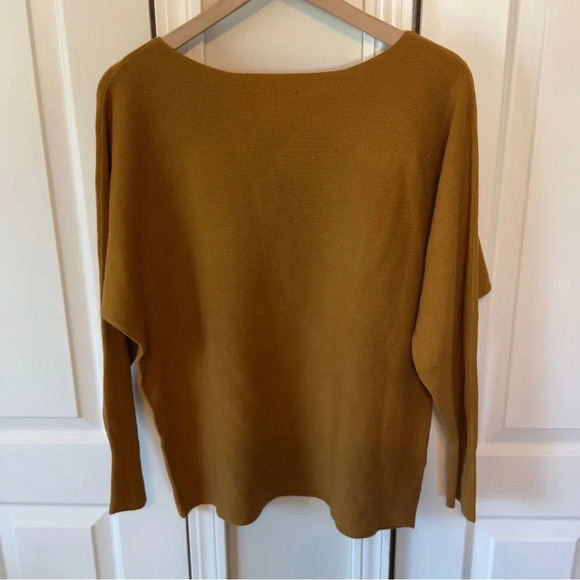 Vila Milano Women’s Yellow/Gold Wool Blend Ribbed Sweater Size XL - Picture 6 of 11